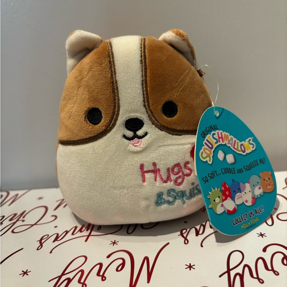 Squishmallows Valentine’s day dog